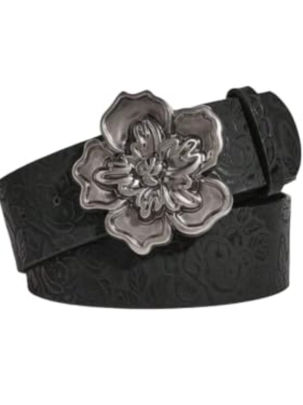 Women's Western Cowgirl Belt Floral Vintage Leather Buckle Waist